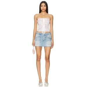Free People We The Free x REVOLVE Izzie Denim Mini Skirt Size 25 boho girlie